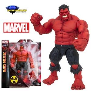 NEW W BOX Diamond Select Toys Marvel Select Red Hulk 9-Inch Action Figure (Red)